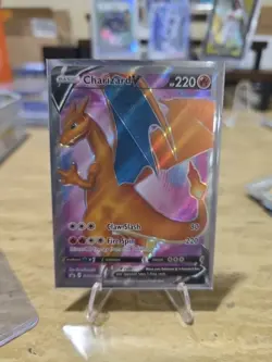 Charizard V - SWSH050 - Pokemon Sword & Shield Promo Full Art Ultra Rare Card NM - Image 1