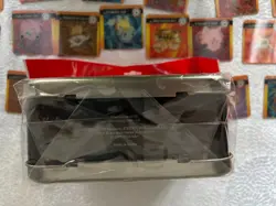 New Nintendo Vtg Pokemon Storage Tin Box Pikachu 1999 + Artbox Flipz cards 36 - Image 3