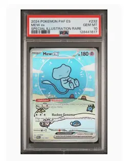 Pokemon 2024 Shiny Mew ex 232/091 SIR Paldean Fates GEM MINT PSA 10 Spanish - Image 1