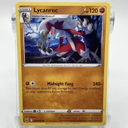 Lycanroc Non-Holo Rare 074/159 Pokemon TCG Crown Zenith NM/M - Image 1