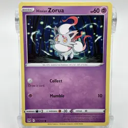 Hisuian Zorua Non-Holographic Common 075/196 Pokemon TCG Lost Origin NM/M - Image 1