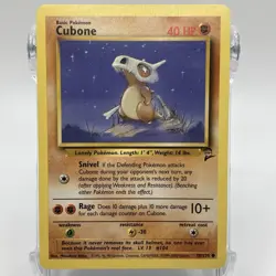 Cubone Non-Holo Common 70/130 Pokemon TCG Base Set 2 LP - Image 1