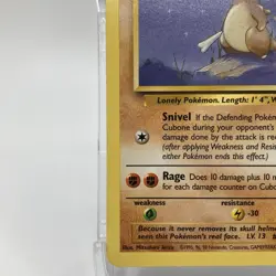 Cubone Non-Holo Common 70/130 Pokemon TCG Base Set 2 LP - Image 4