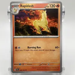 Rapidash Non-Holo Uncommon 020/142 Pokemon TCG Stellar Crown NM/M - Image 1