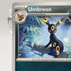 Umbreon Non-Holo Uncommon 130/197 Pokemon TCG Obsidian Flames NM/M - Image 2
