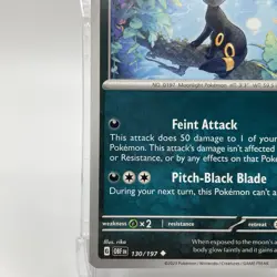 Umbreon Non-Holo Uncommon 130/197 Pokemon TCG Obsidian Flames NM/M - Image 4