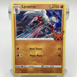 Lycanroc Non-Holographic Rare 095/185 Pokemon TCG Trick or Trade NM/M - Image 1