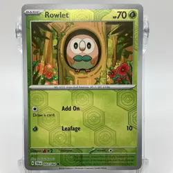 Rowlet Reverse Holo Common 003/064 Pokemon TCG Shrouded Fable NM/M - Image 1