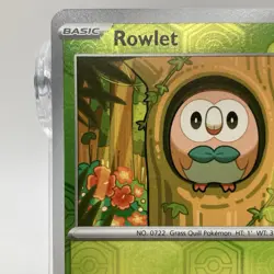 Rowlet Reverse Holo Common 003/064 Pokemon TCG Shrouded Fable NM/M - Image 2