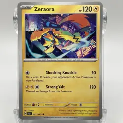 Zeraora Non-Holo Uncommon 057/162 Pokemon TCG Temporal Forces NM/M - Image 1