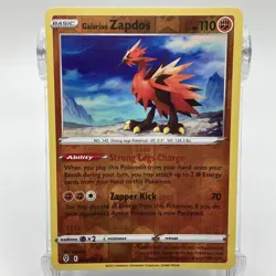 Galarian Zapdos Reverse Holographic Rare 082/203 Pokemon TCG Evolving Skies NM/M - Image 1