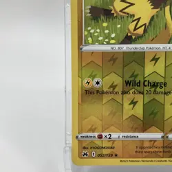 Zeraora Reverse Holo Rare 052/159 Pokemon TCG Crown Zenith NM/M - Image 4