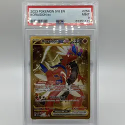 Koraidon ex Full Art Hyper Rare 254/198 Pokemon TCG Scarlet & Violet PSA 9 - Image 1