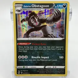 Galarian Obstagoon Holographic Rare 037/073 Pokemon TCG Champion's Path NM/M - Image 1