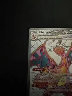 Pokemon TCG Charizard EX #56 (NM-M) Black Star Promo Full Art Scarlet & Violet - Image 3