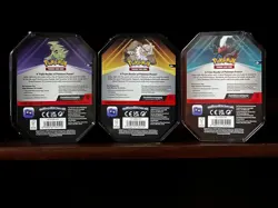 3 x Triple Whammy Collector Sealed Tins (Complete Set) Pokemon TCG - Image 2