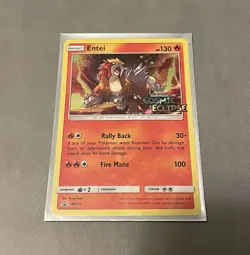 Entei SM219 Holo Cosmic Eclipse Prerelease Stamped 2019 Pokemon TCG - Image 1