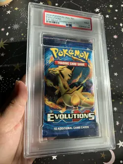 2016 Pokemon USA XY Evolutions Booster Foil Pack M Charizard Y PSA 9 MINT - Image 3