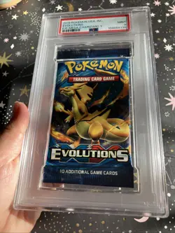 2016 Pokemon USA XY Evolutions Booster Foil Pack M Charizard Y PSA 9 MINT - Image 4