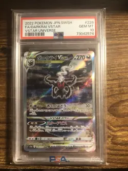 PSA 10 Darkrai VSTAR SAR 228/172 S12a VSTAR Universe Pokemon Japanese Gem Mint - Image 1