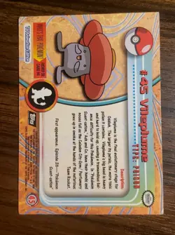 Pokemon #45 Vileplume Topps 2000 TV Animation Edition Nintendo - Image 2