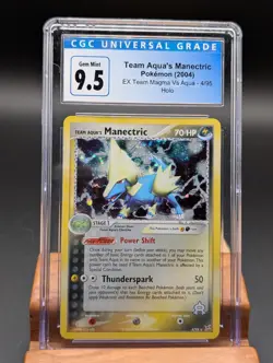 2004 Pokemon EX Team Magma vs Aqua Manectric Holo #4 CGC Gem Mint 9.5/10 - Image 1