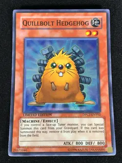 Yugioh Quillbolt Hedgehog DPCT-ENY02 Super (NM) - Image 1