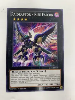 Yugioh! Raidraptor - Rise Falcon - SP15-EN037 - Shatterfoil - 1st Edition Near M - Image 1