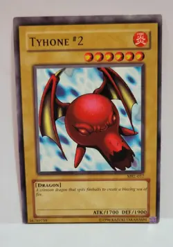 YUGIOH TYHONE #2 OFF CENTER MISPRINT ERROR COMMON PLAYED - Image 1