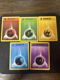 Basic Energy Base Set 2 5/6 Pokemon Card WOTC 2000 (missing Fire) - Image 1