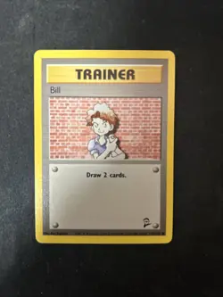 Bill Trainer Pokemon Card 118/130 Base Set 2 D3 - Image 1
