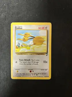 DODUO - Base Set 2 - 72/130 - Common - Pokemon Card - Unlimited Edition D4 - Image 1