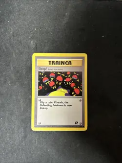 SLEEP! - 79/82 - Team Rocket Set - Trainer Card - Pokemon 2000 D22 - Image 1