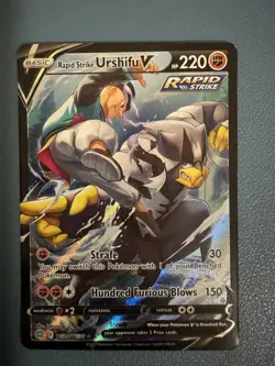 RAPID STRIKE URSHIFU V TG20/TG30 FULL ART BRILLIANT STARS POKEMON CARD NM - Image 1