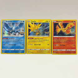 Zapdos Moltres Articuno Pokemon Go LEGENDARY BIRDS HOLOS 3 Card Set M/NM - Image 1
