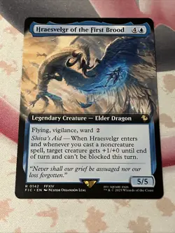 Hraesvelgr of the First Brood Extended Art Magic: The Gathering Card - Image 1