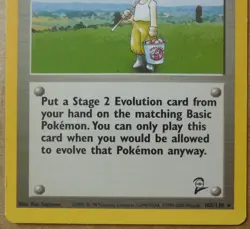 Pokemon Breeder 105/130 Rare Non-Holo Base 2 Set Pokemon Trainer Card LP - Image 3