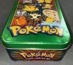 Pokemon Trading Cards Official Collector’s Tin Topps 2000 Pikachu Bulbasaur - Image 2