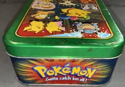 Pokemon Trading Cards Official Collector’s Tin Topps 2000 Pikachu Bulbasaur - Image 4