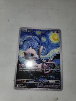 Mew Starry Night Pokemon Card Art Style Trading Cards - Image 1