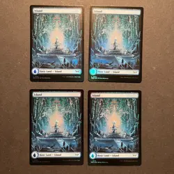 MTG Duskmourn Basic Land Lot (x20 total) FULL ART, FOIL; 4 cards each land NM/M - Image 3