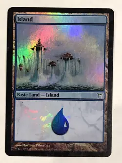 Island 292 MP Foil Champions of Kamigawa MTG - Image 1