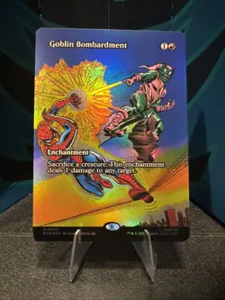 Magic: The Gathering Spider-Man Marvel Universe Goblin Bombardment Foil NM - Image 1