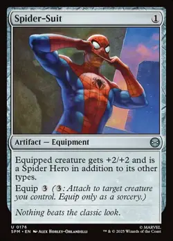 x4 Spider-Suit - Foil U MTG Marvel's Spider-Man M/NM, English - Image 1