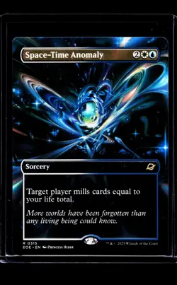 MTG Magic the Gathering EOE Edge of Eternities Borderless 315 Space Time Anomaly - Image 1