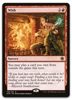 Wish #166 (NM) Forgotten Realms AFR Magic MTG - Image 1