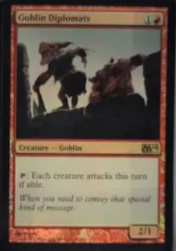 Goblin Diplomats - Magic 2014 (M14): #141, Magic: The Gathering - Foil Lp R249 - Image 1