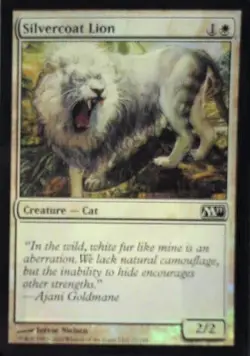 Silvercoat Lion - Magic 2011 (M11): #31, Magic: The Gathering - Foil Lp R249 - Image 1