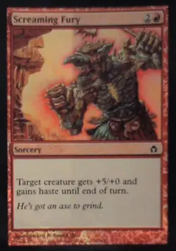 Screaming Fury - Fifth Dawn: #78, Magic: The Gathering - Foil Nm R248 - Image 1