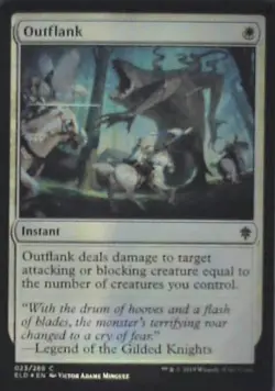 Outflank - Throne of Eldraine: #23, Magic: The Gathering - Foil Nm R248 - Image 1